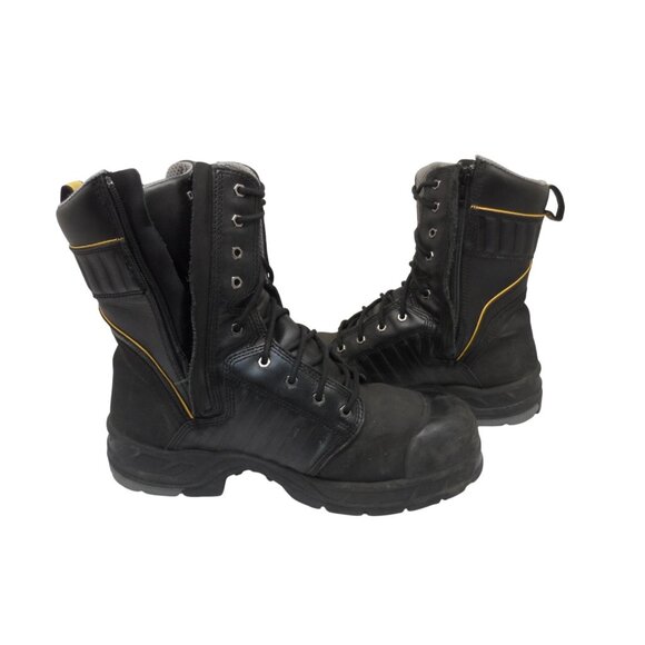 DAKOTA Men's 8" 8112 Quad Steel Toe Internal Metguard Work Boots Black Size 14M - Picture 6 of 9